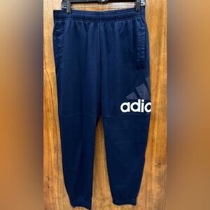 Adidas Mens Navy Blue Joggers